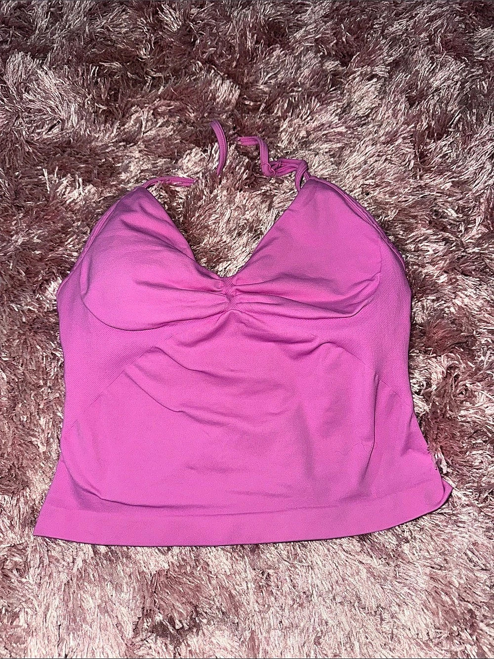 Halter Tank Top Pink